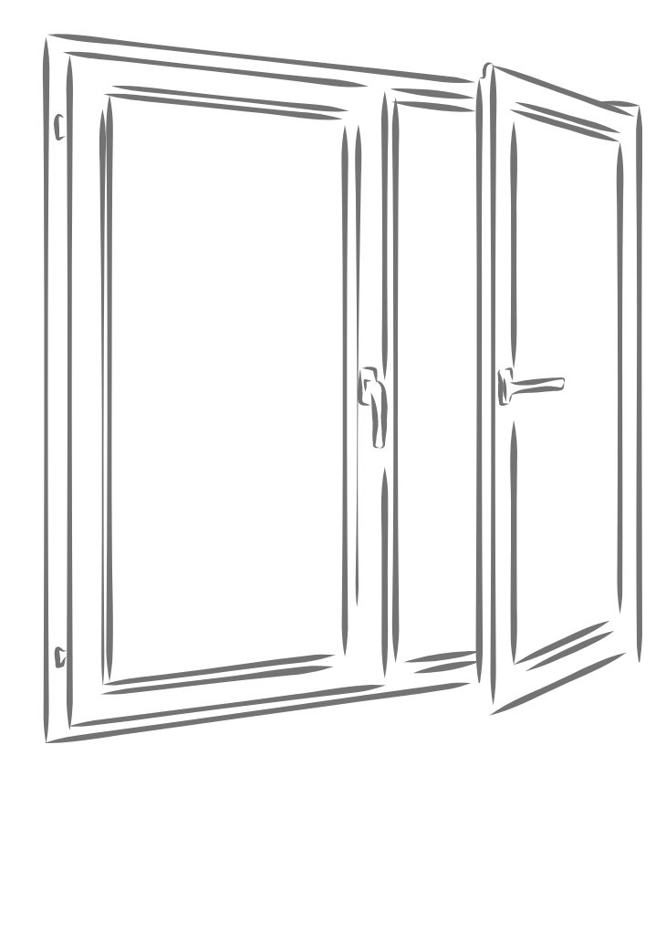 sketch of a window