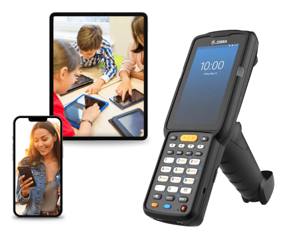 a collection of mobile devices