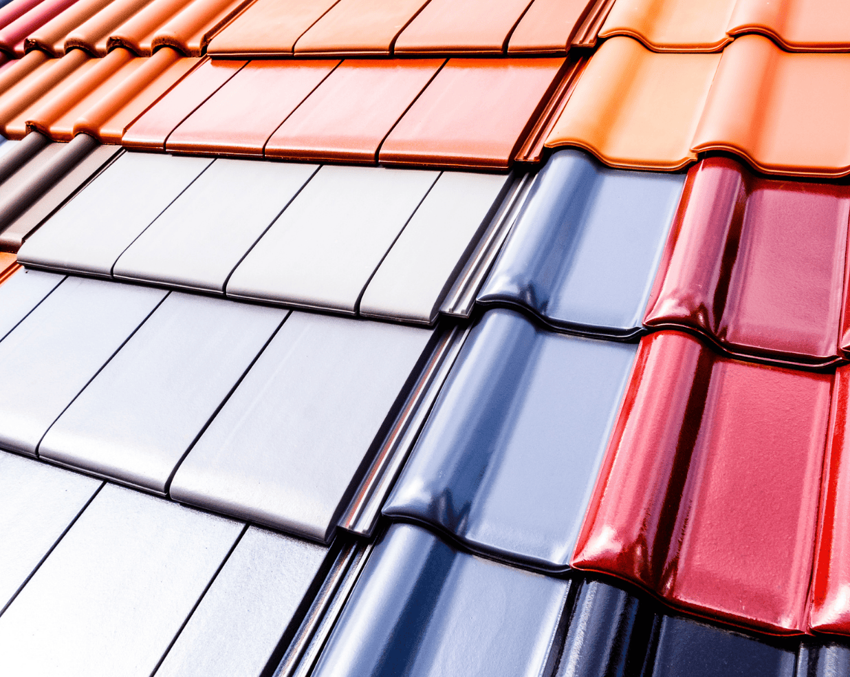 a selection of roof tiles