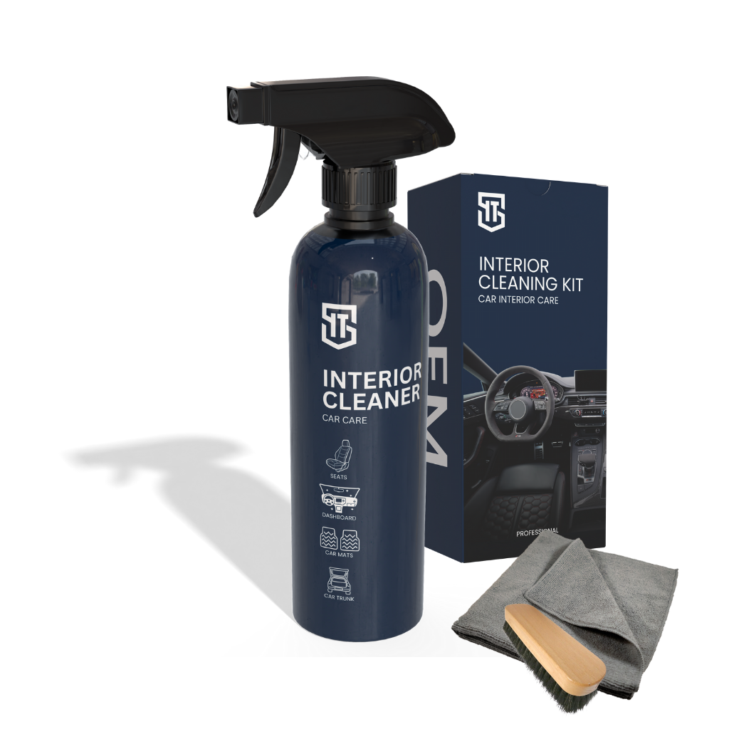 A bottle of Shieldit Innovations Interior Cleaner